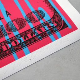 Nest - Dollar bills print details