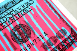 Nest - Dollar bills print details