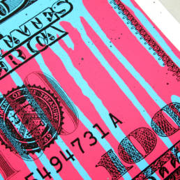 Nest - Dollar bills print details